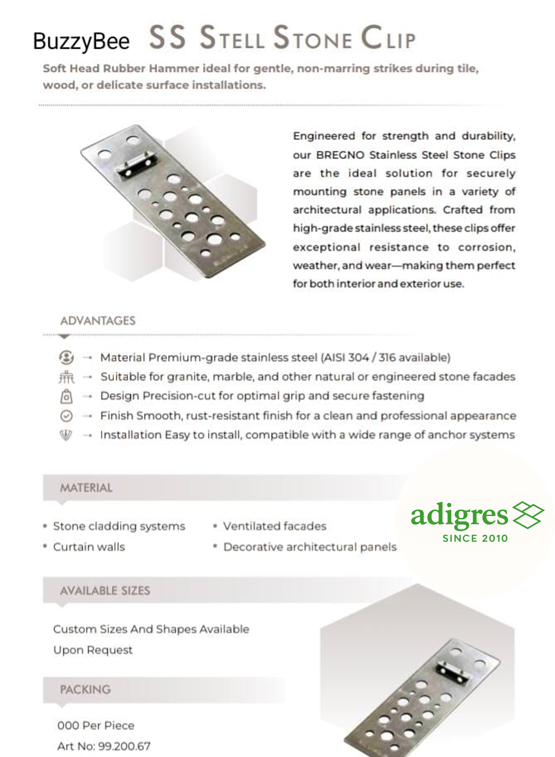 STELL STONE CLIP